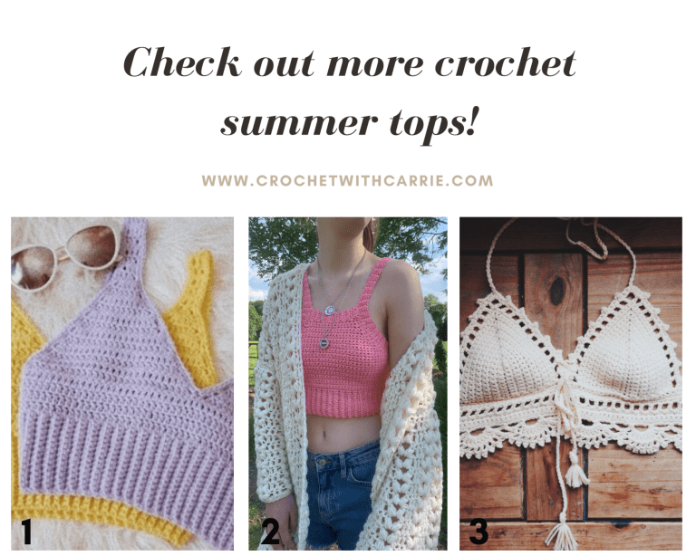 Crochet Starburst Tank Top - Crochet with Carrie