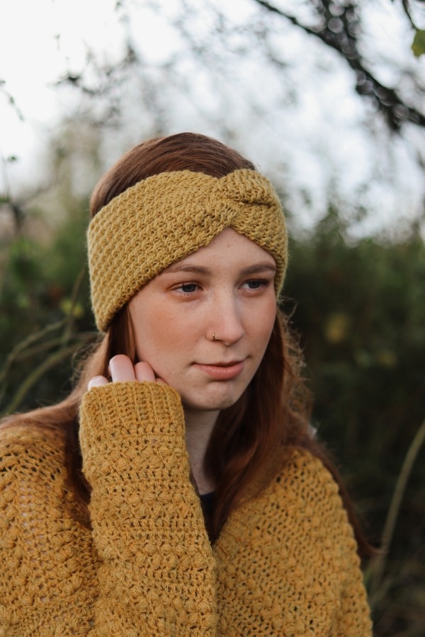 free crochet earwarmer headband pattern