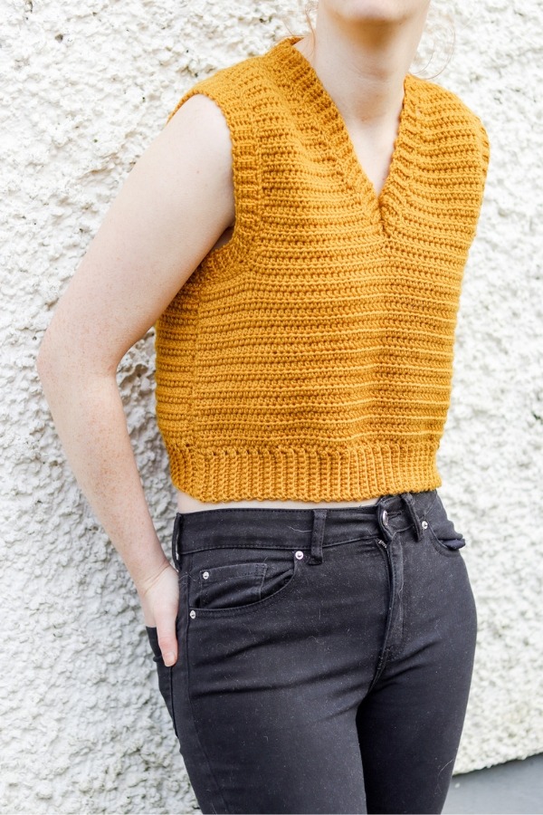 free crochet vest top pattern