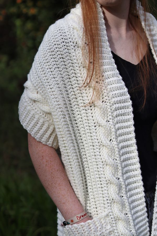 crochet cable stitch shawl