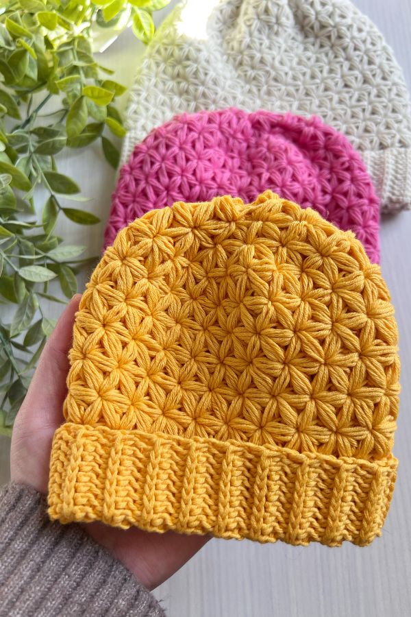 free crochet beanie hat pattern