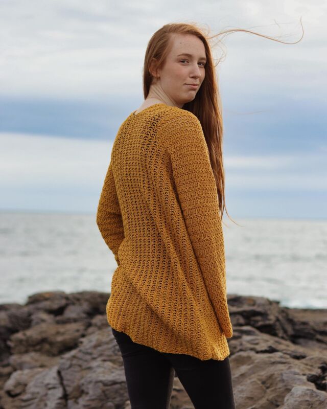 Crochet Spring Mesh Sweater - Crochet with Carrie